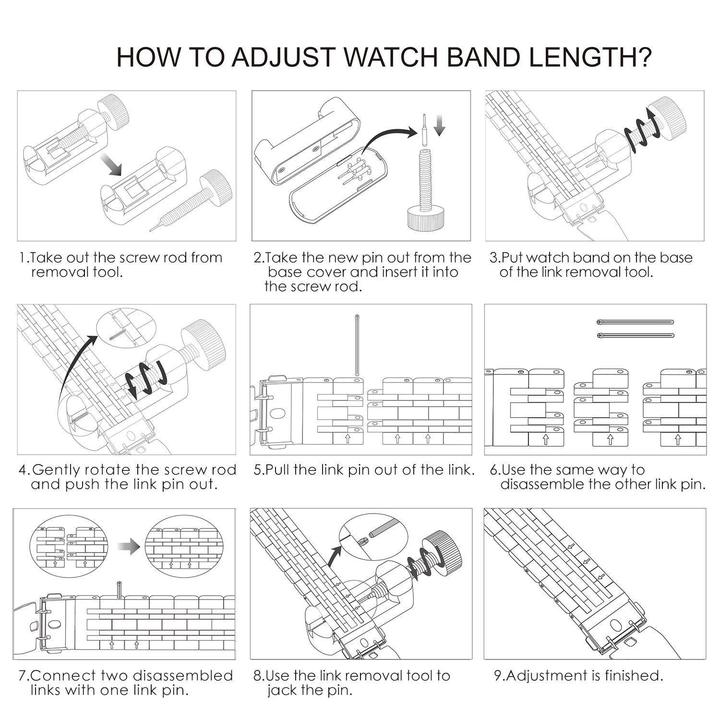 High Quality Stainless Steel Strap/Band for Apple Watch Series 7, 6, 5, 4, 3, 2 & 1