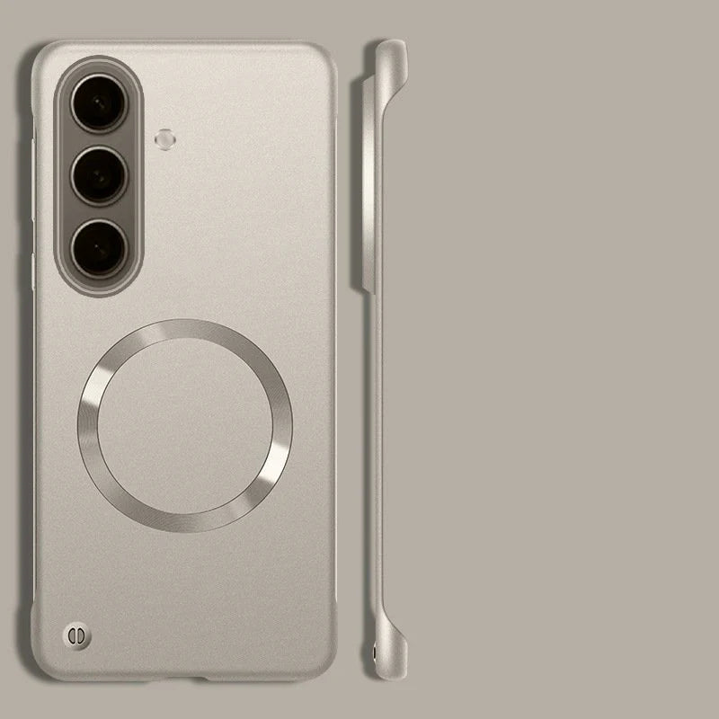 Premium Metal Paint Frameless Magsafe Case - Galaxy S25 Series