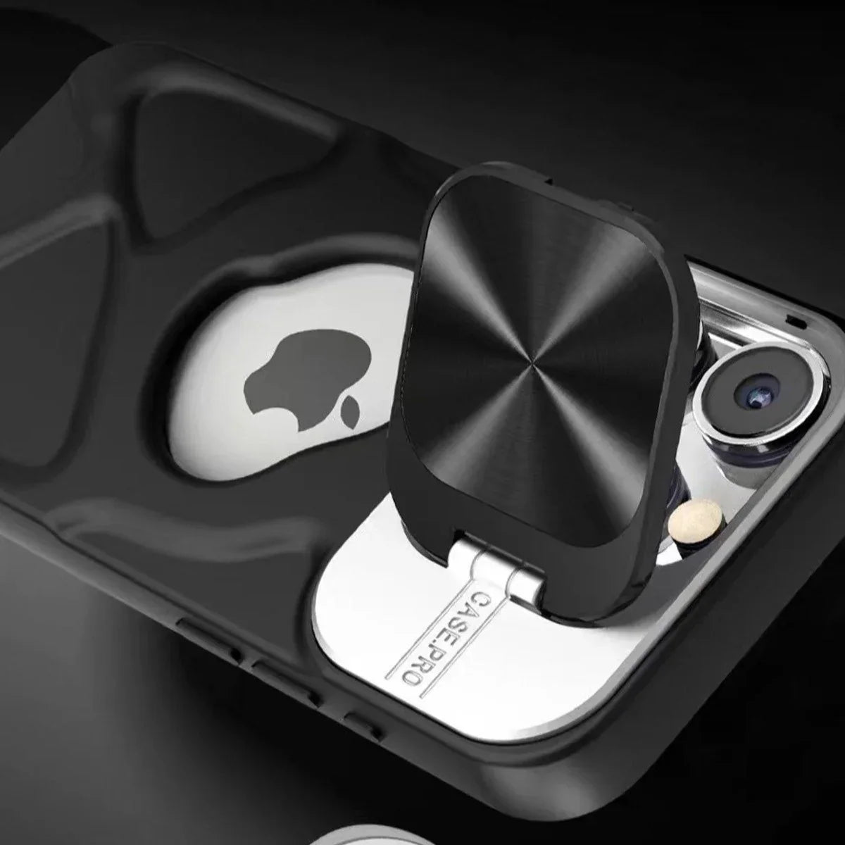 Geometric Pattern Logo-Cut Case- iPhone