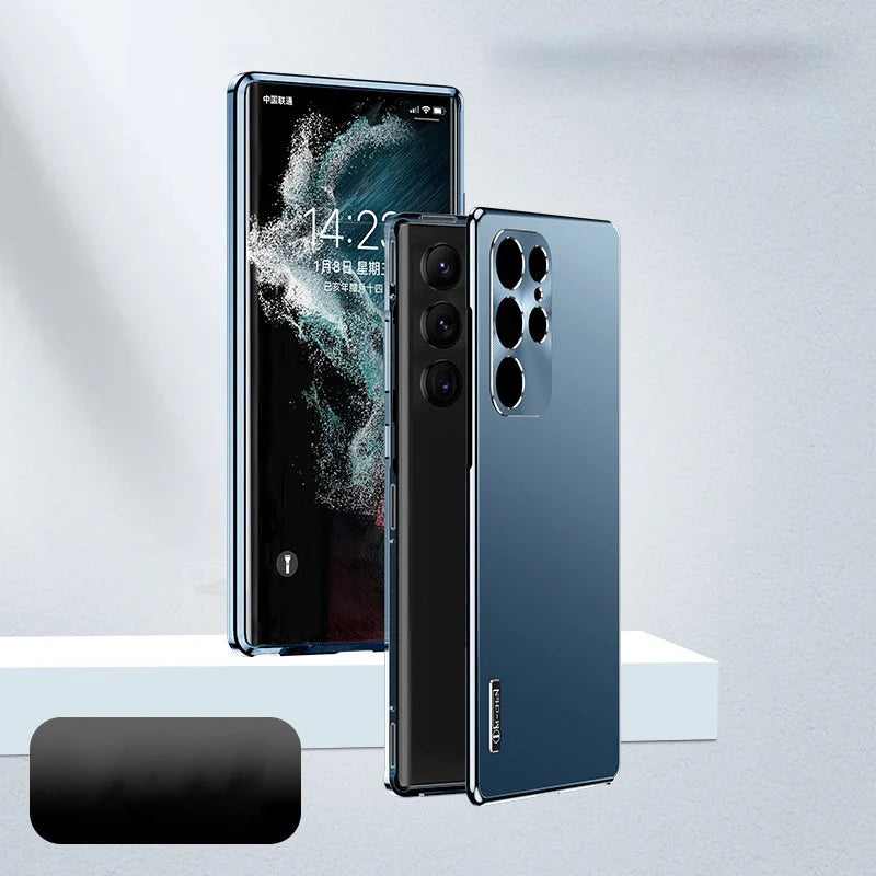 Luxury Magnetic Metal Frame Case - Galaxy S25 Series