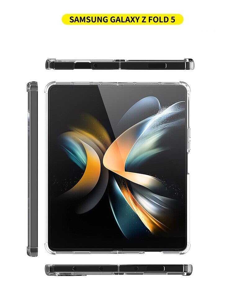 Samsung Galaxy Z Fold 5 Crystal Clear Transparent Cover