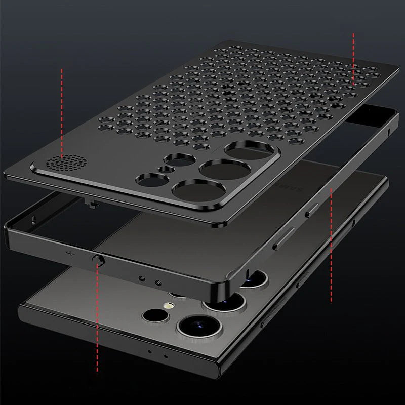 Metallic Hybrid TPU Alloy Case - Galaxy S25 Ultra