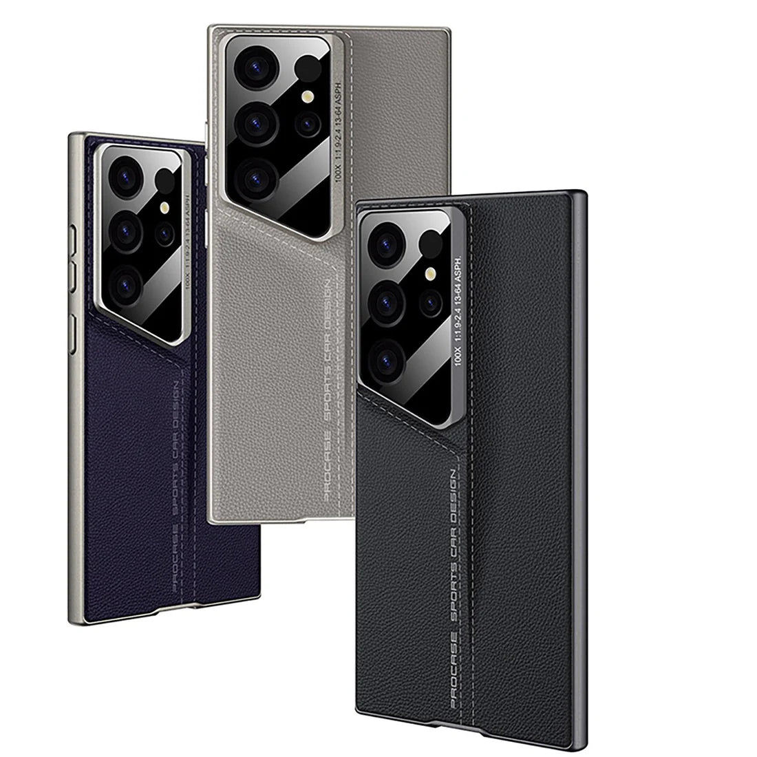 Luxury Blade Design Cutting Leather Case - Galaxy S25 Ultra