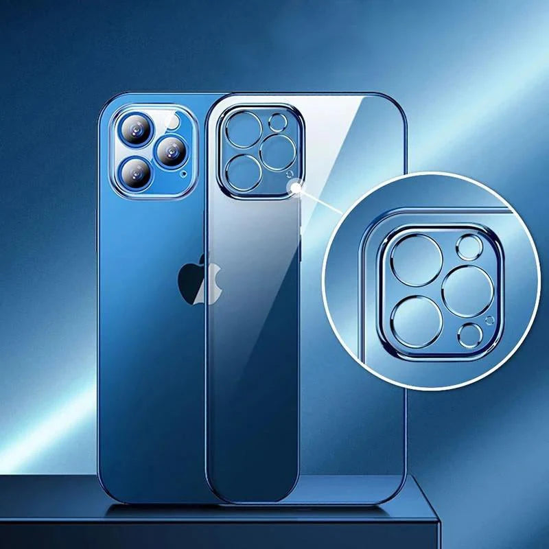 iPhone 15 Series Electroplating Silicone Transparent Glitter Case