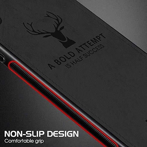 OnePlus 9R Deer Pattern Inspirational Soft Case (BLACK)