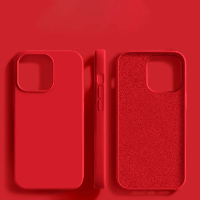 Liquid Soft Silicon Premium Case For iPhone 15 Series