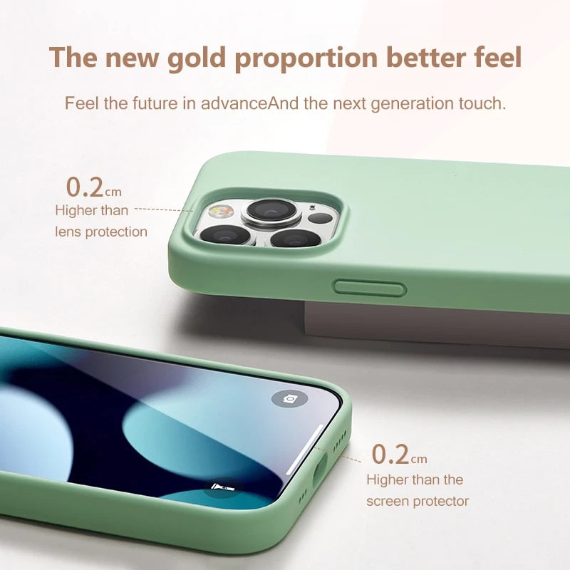 Liquid Soft Silicon Premium Case For iPhone 15 Series