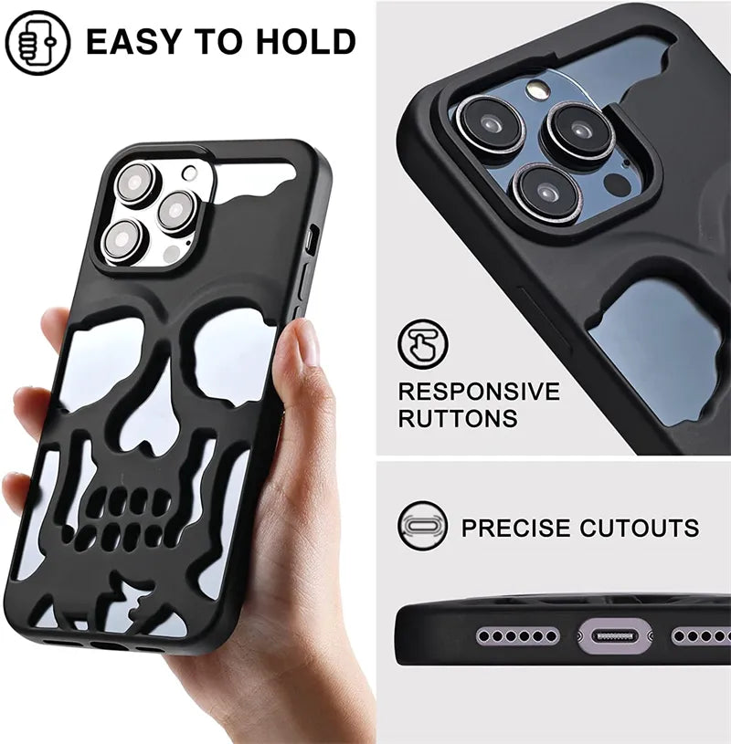 Hollow Skull Design Case- iPhone 16 Series