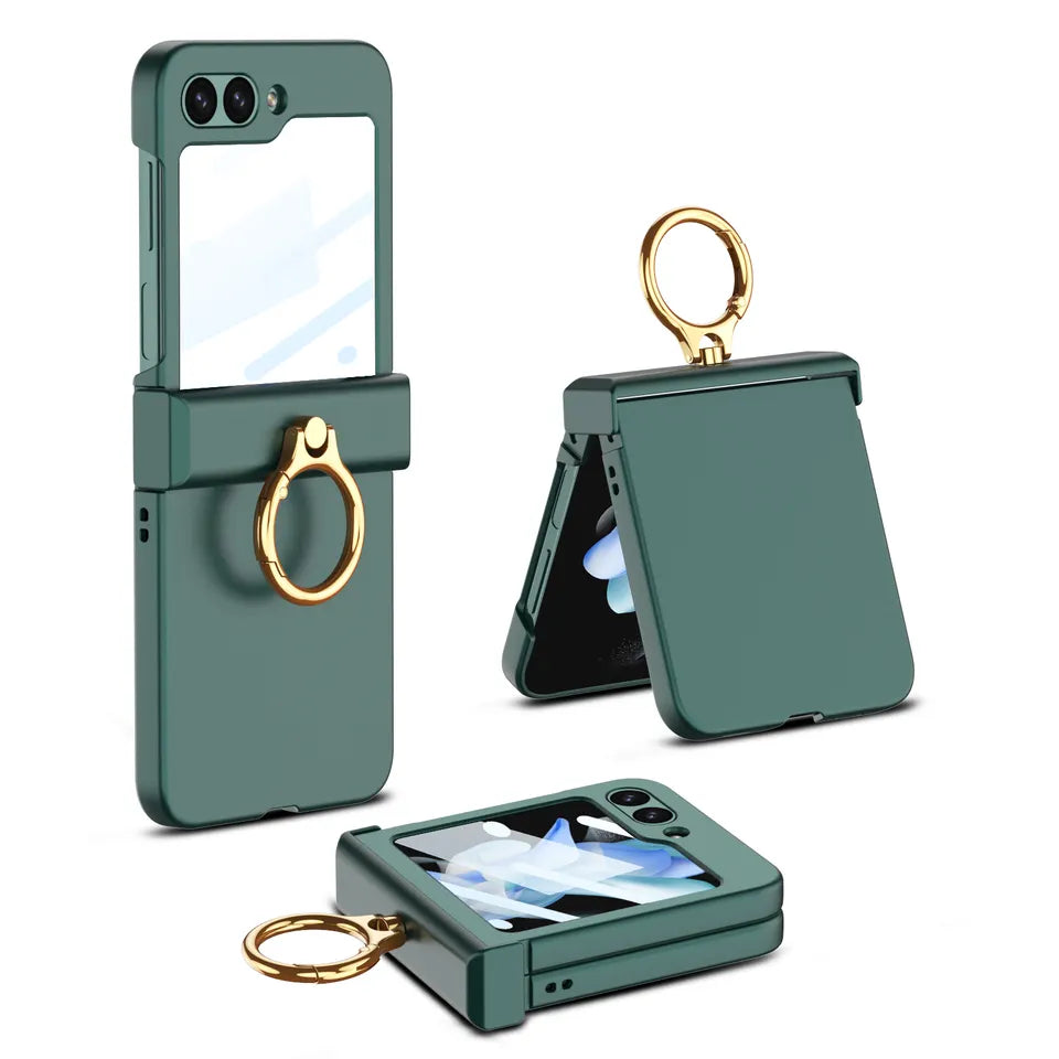Magnetic Folding Ring Shell Case For Galaxy Z Flip 5