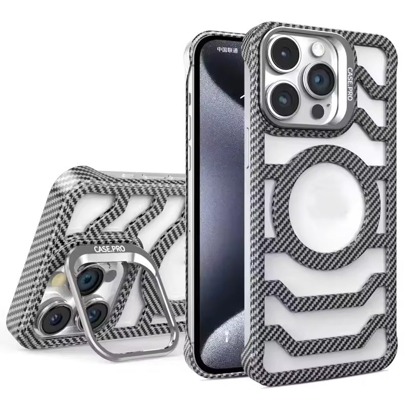 Carbon Hollow Heat Radiation Case- iPhone