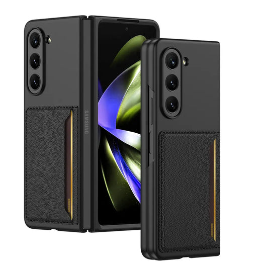 Premium Luxury Leather Card Slot Case For Galaxy Z Fold 5