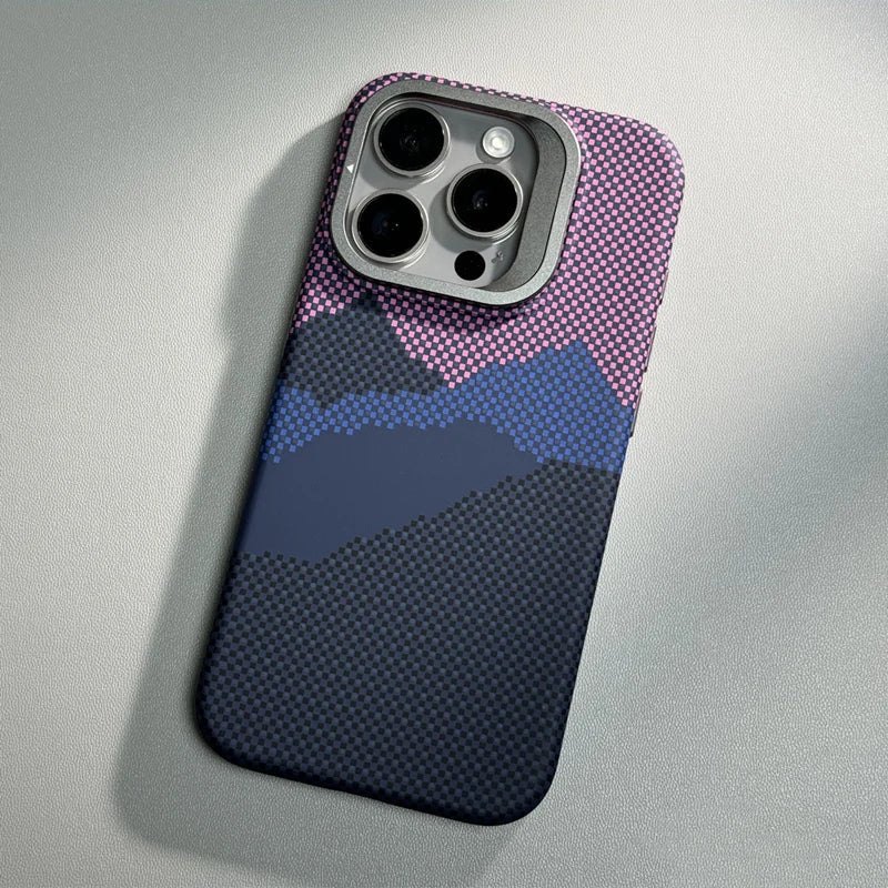 Mountain Texture Kickstand Cover- iPhone