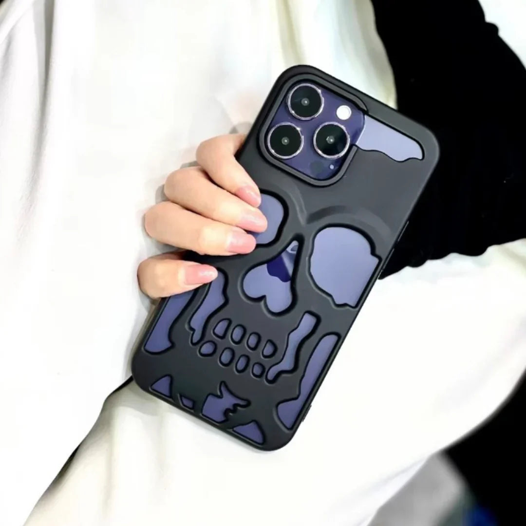 Hollow Skull Design Case- iPhone 16 Series