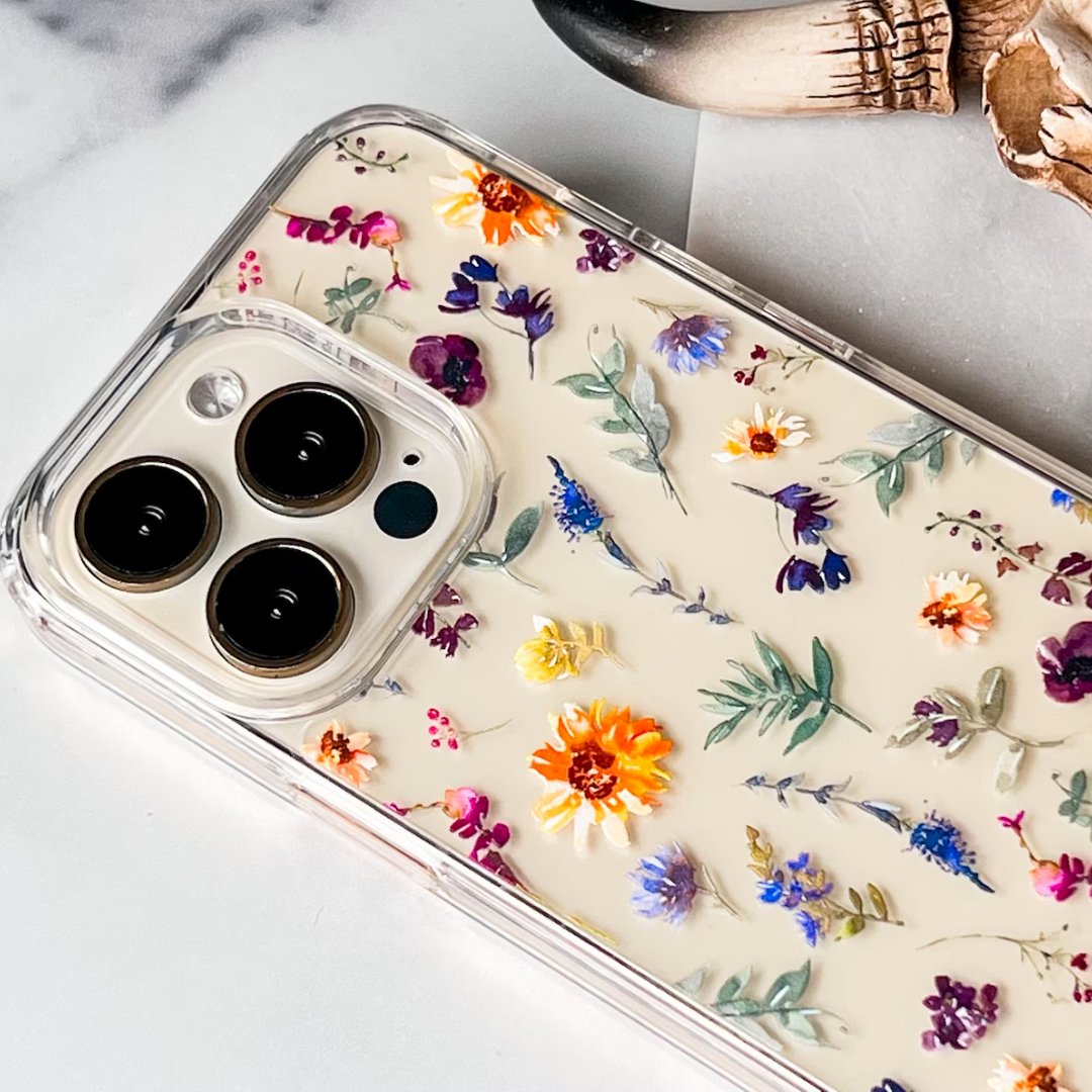 Aesthetic Sunflowers & spring floral Phone Case For iPhone 15 Series