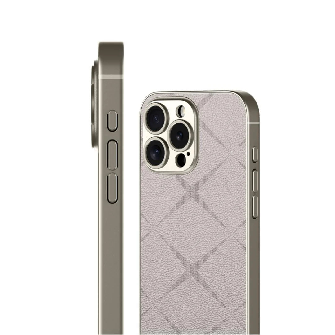 Elegant Texture Pattern Leather Case- iPhone 16 Series