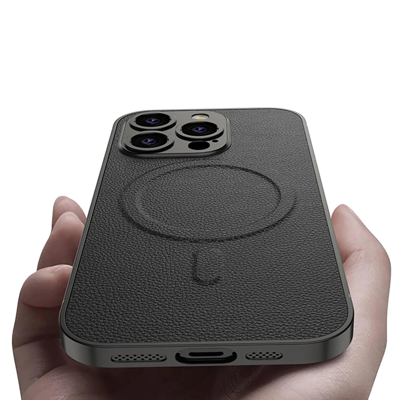 Shockproof Magsafe Leather Case- iPhone