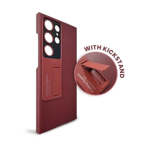 Leather Cover With S Pen Slot Protective Standing Case For Galaxy S Series