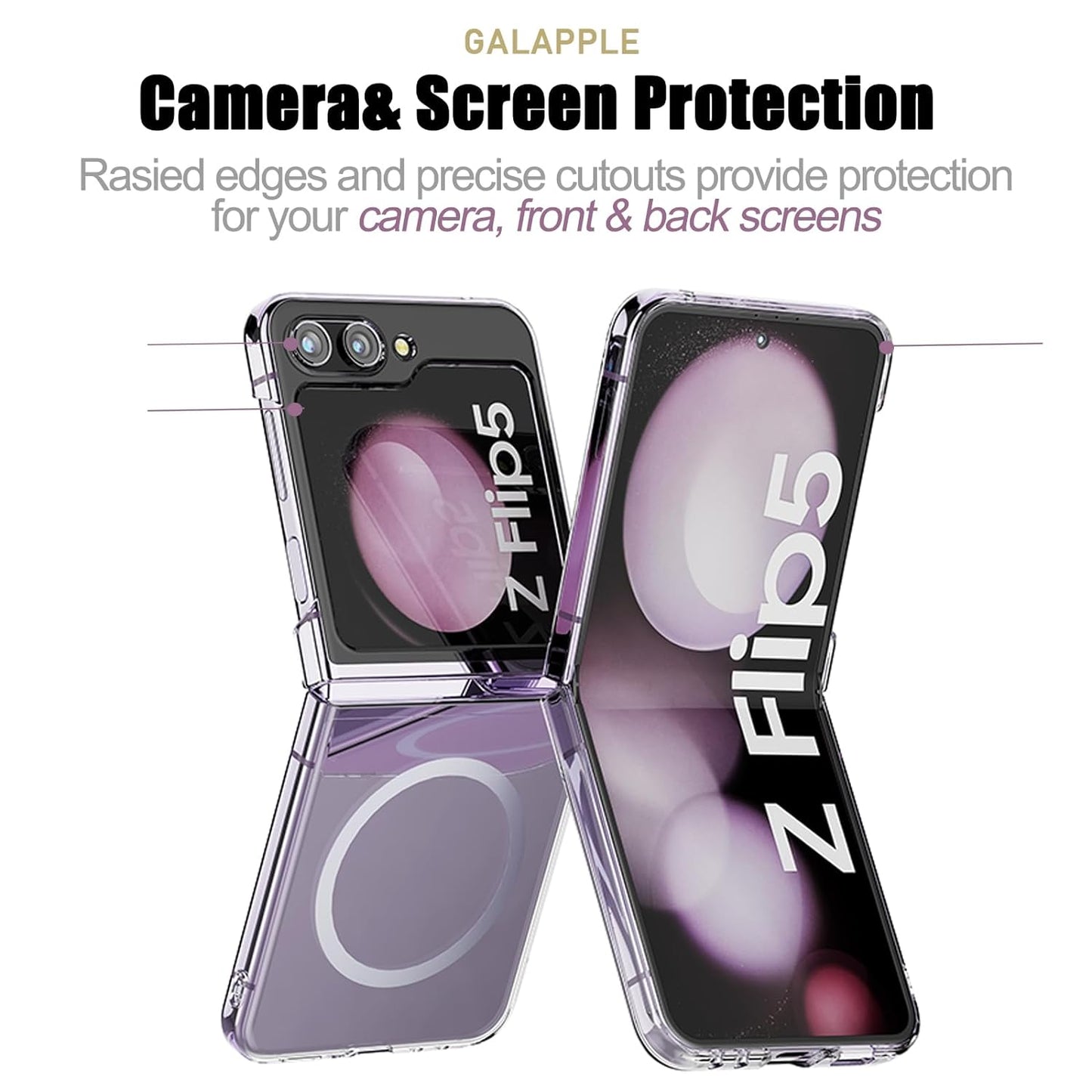 Samsung Galaxy Z Flip Series MagSafe Transparent Case