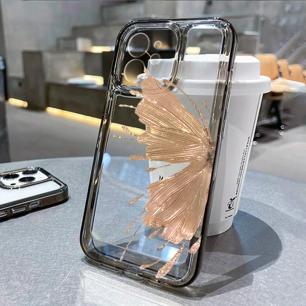 Luxury Butterfly Wings Soft Case for iPhone Series