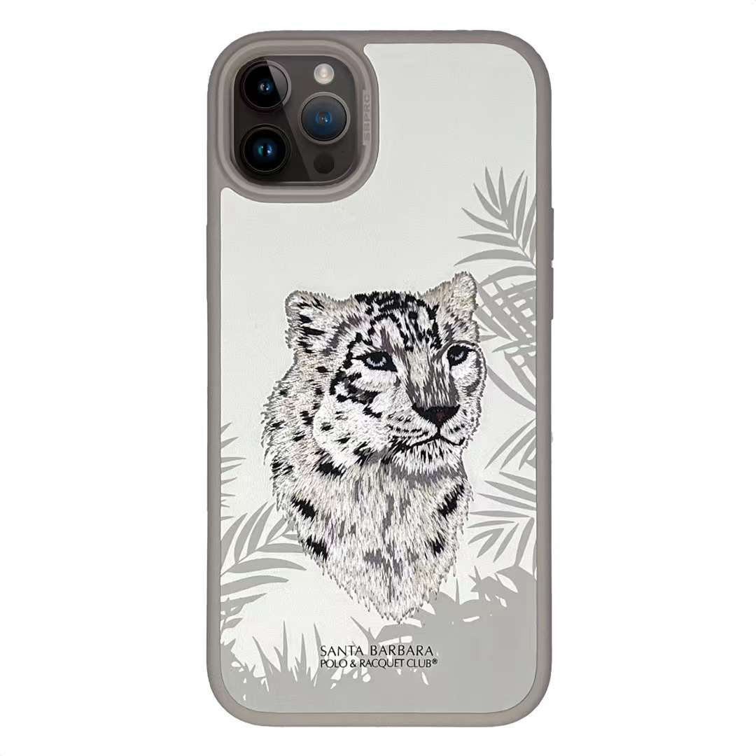 iPhone 14 Savanna Series Genuine Santa Barbara Leather Case