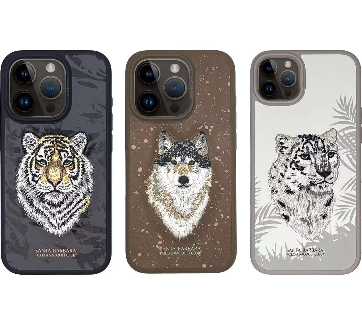 iPhone 14 Savanna Series Genuine Santa Barbara Leather Case