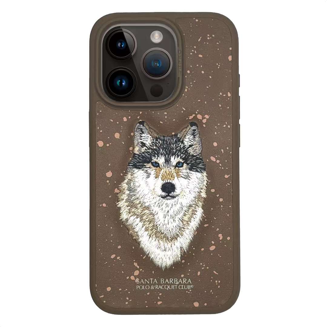 iPhone 14 Savanna Series Genuine Santa Barbara Leather Case