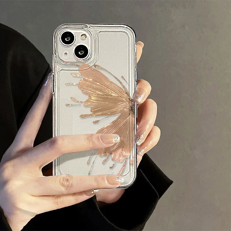 Luxury Butterfly Wings Soft Case for iPhone Series