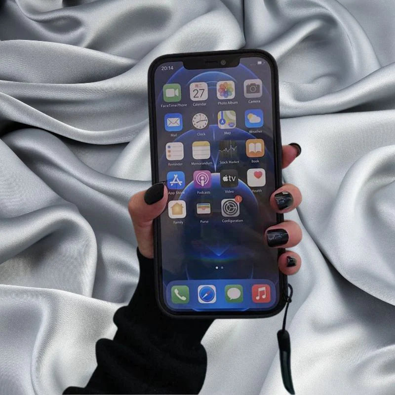 Dark Black Stylish Heart Lux Case