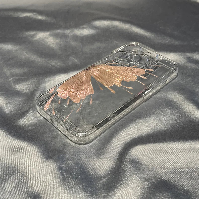 Luxury Butterfly Wings Soft Case for iPhone Series
