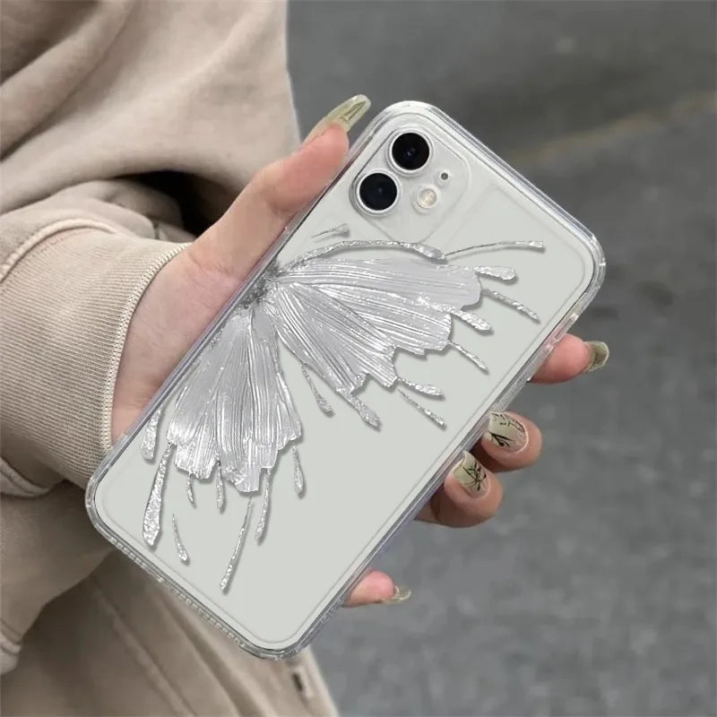 Luxury Butterfly Wings Soft Case for iPhone Series