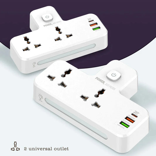 LDNIO - Universal Power Socket Extension With Night Lamp