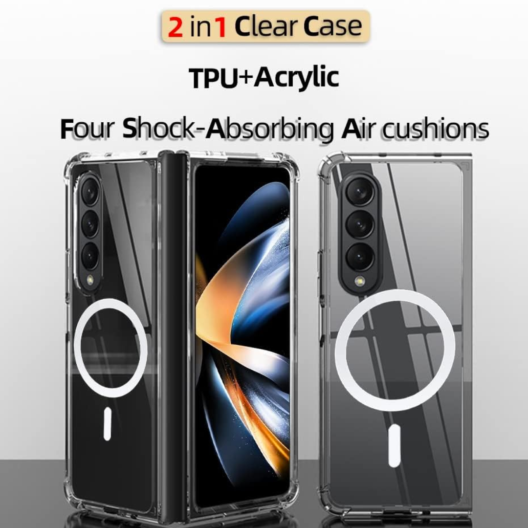 Samsung Galaxy Z Fold Series Slim Magnetic MagSafe Clear Case