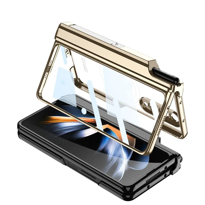 Transparent PC Fall-Proof Magsafe Wireless Rechargeable Case For Galaxy Z Fold 5