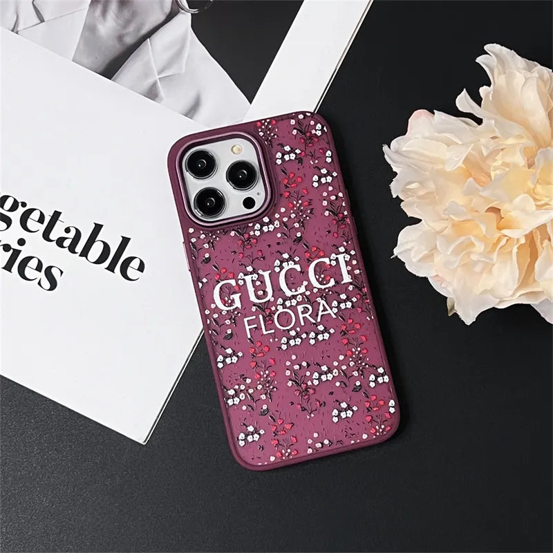 Gucci Flora Flowers Pattern Phone Case- iPhone Series