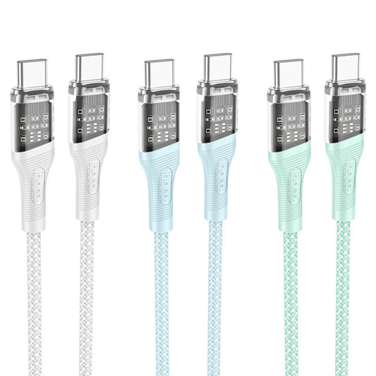 Hoco - Type-C to Type-C “U111 Transparent Shell Cable” 60W