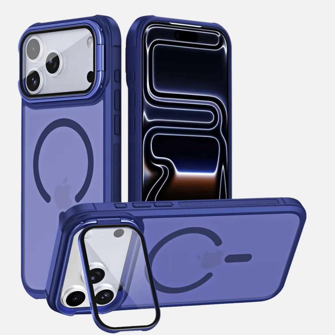 Magnetic Shockproof Protective Case with Camera Lens Cover.
