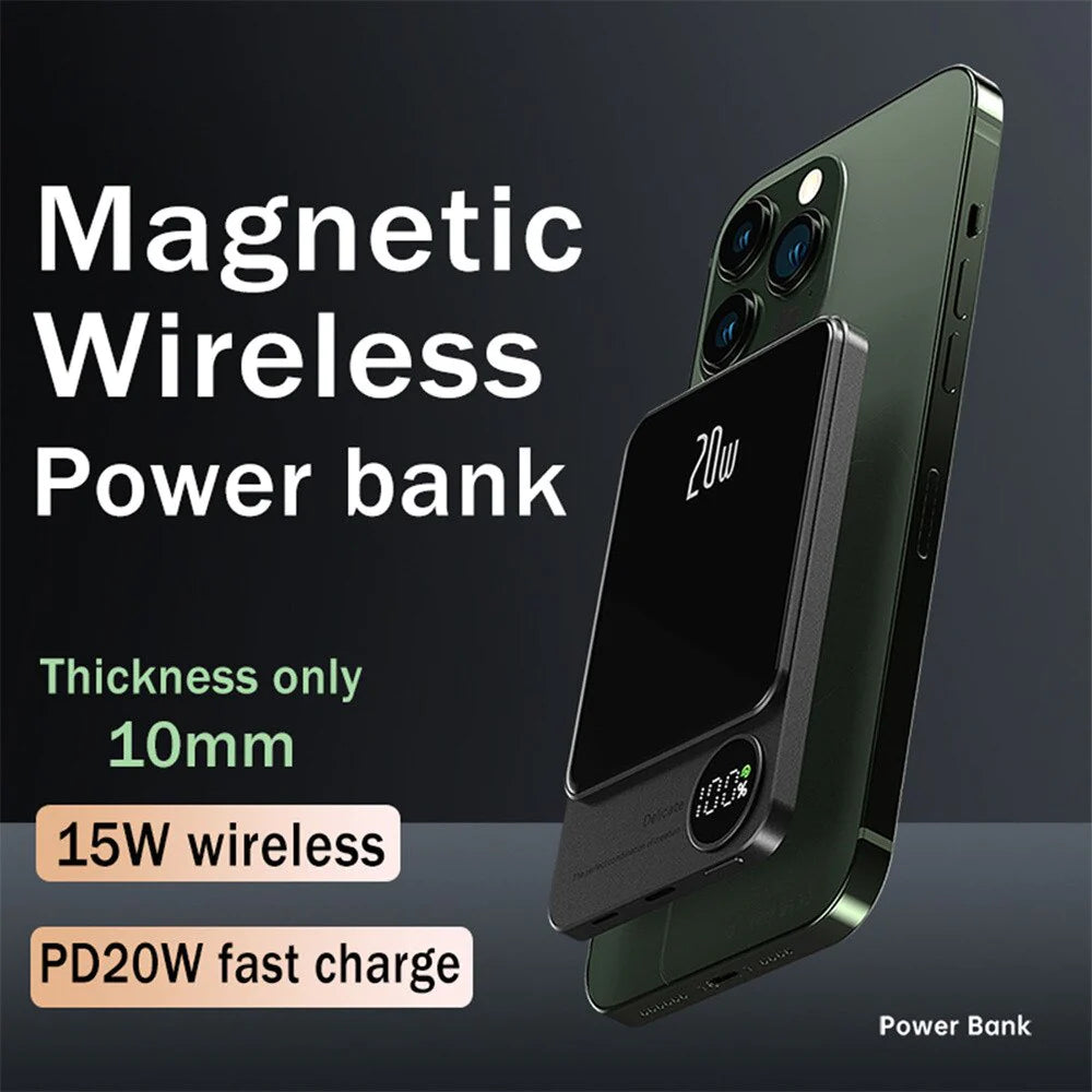 Hoco - 10000 mAh Magsafe Wireless Powerbank