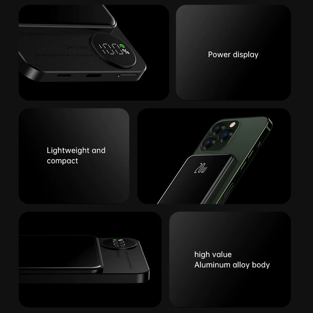 Hoco - 10000 mAh Magsafe Wireless Powerbank