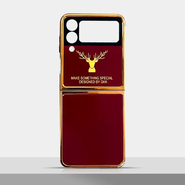 Samsung Galaxy Z Flip Series Deer Pattern Glass Case