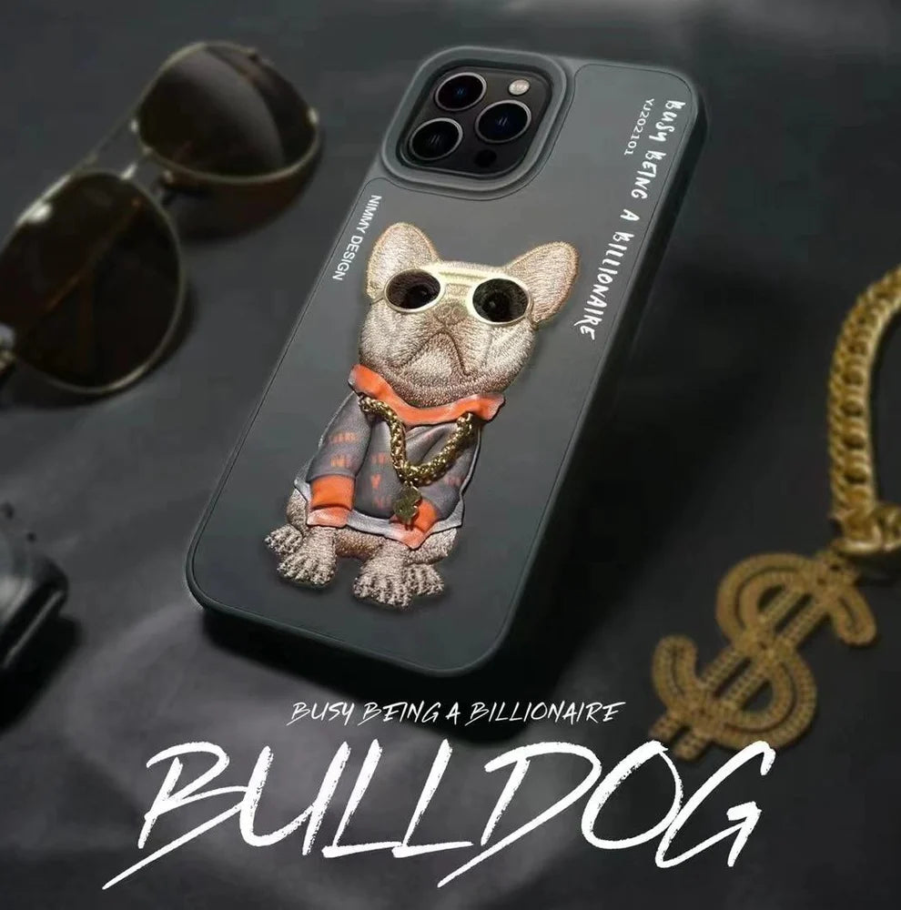 Nimmy 3D Embroided Swag Dog Back Case For iPhone 13 Pro Max