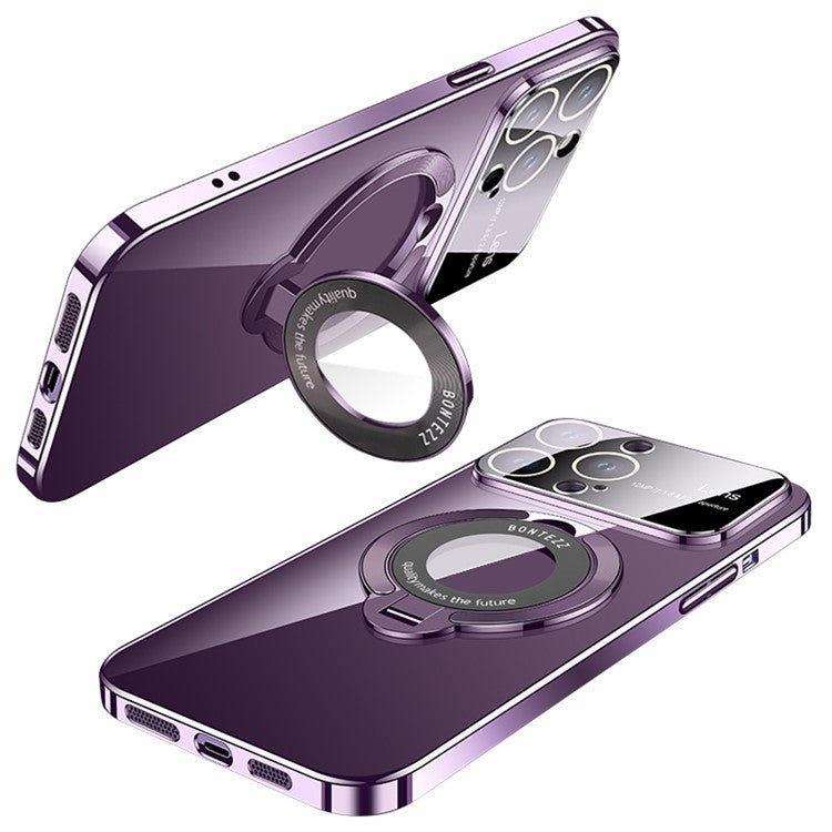 Luxury Slim Matte PC Bracket Magsafe Case for iPhone 13 Pro Max