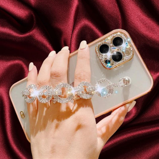Sparkling Rhinestones Diamond Bracelet Cover - iPhone