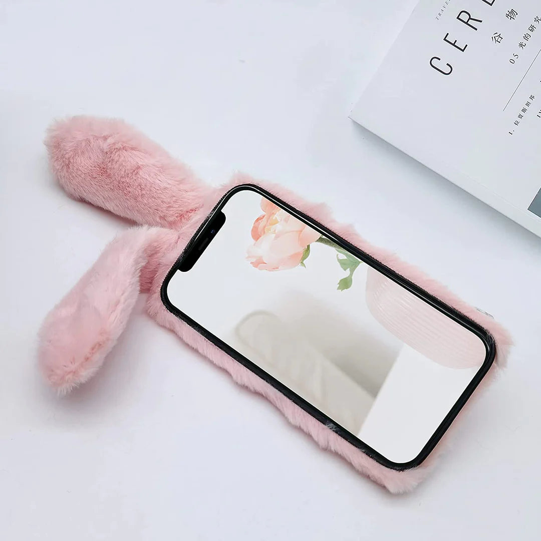 Cute Coney Rabbit Fur Lavish Case - iPhone