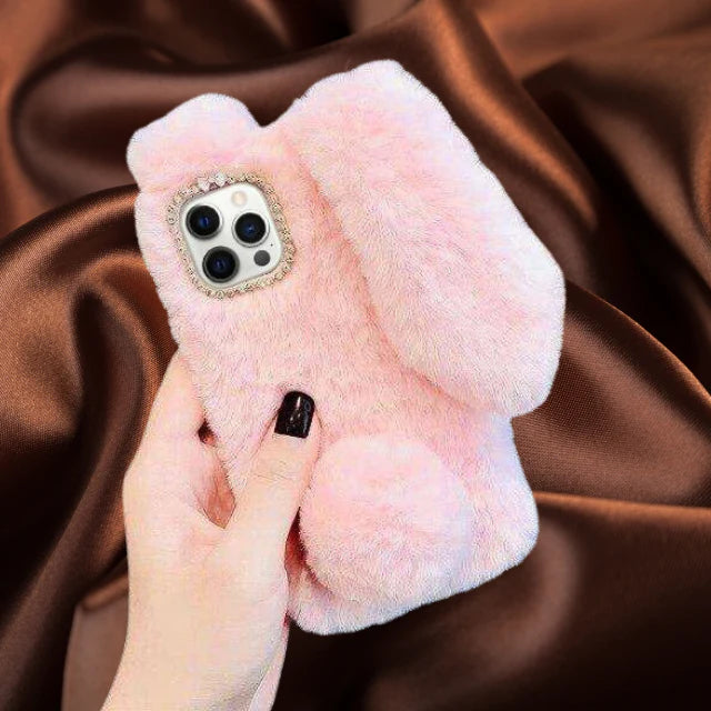 Cute Coney Rabbit Fur Lavish Case - iPhone