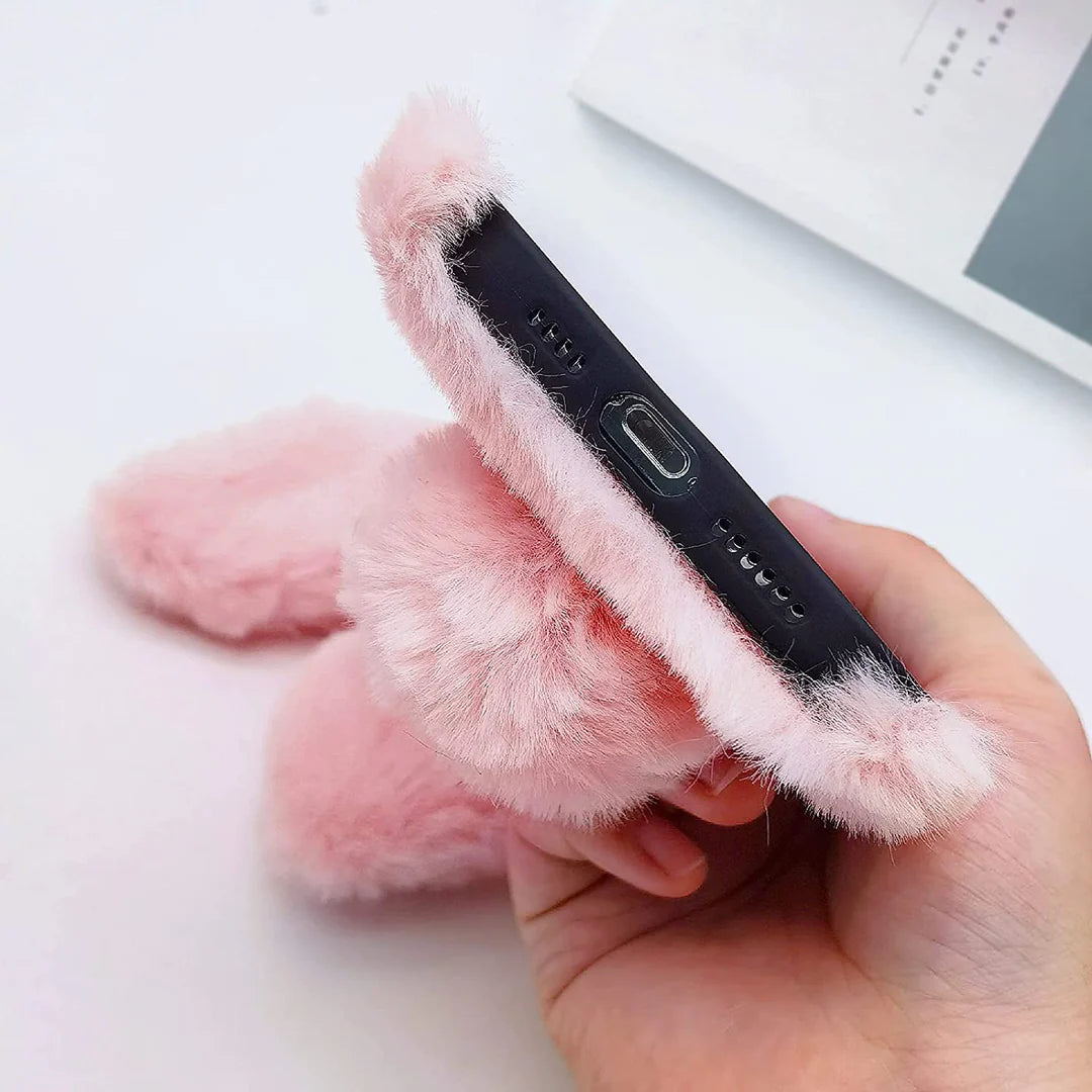Cute Coney Rabbit Fur Lavish Case - iPhone