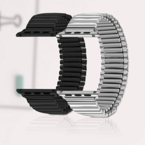 Luxury stainless steel strap for Apple Watch Series 7, 6, 5, 4, 3, 2 & 1