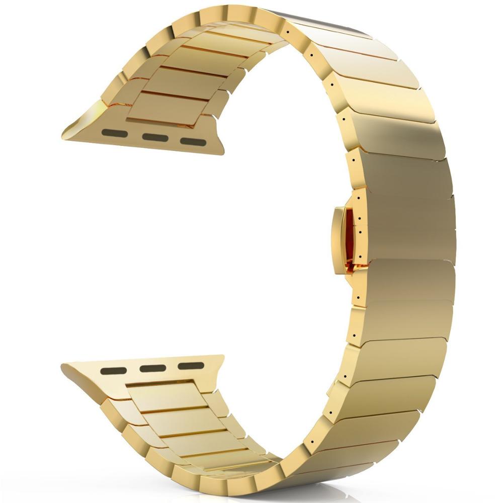 Luxury stainless steel strap for Apple Watch Series 7, 6, 5, 4, 3, 2 & 1