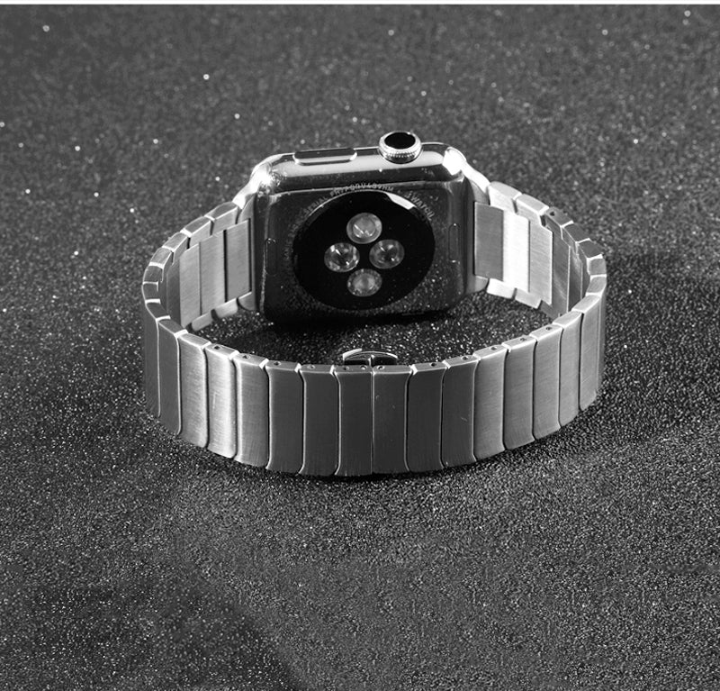 Luxury stainless steel strap for Apple Watch Series 7, 6, 5, 4, 3, 2 & 1