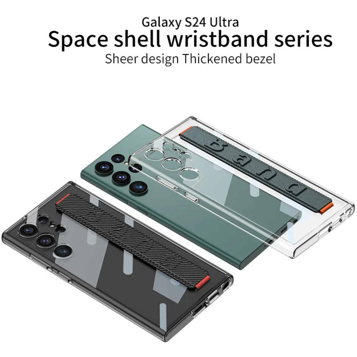 TRANSPARENT WRISTBAND CASE FOR SAMSUNG GALAXY S24 ULTRA