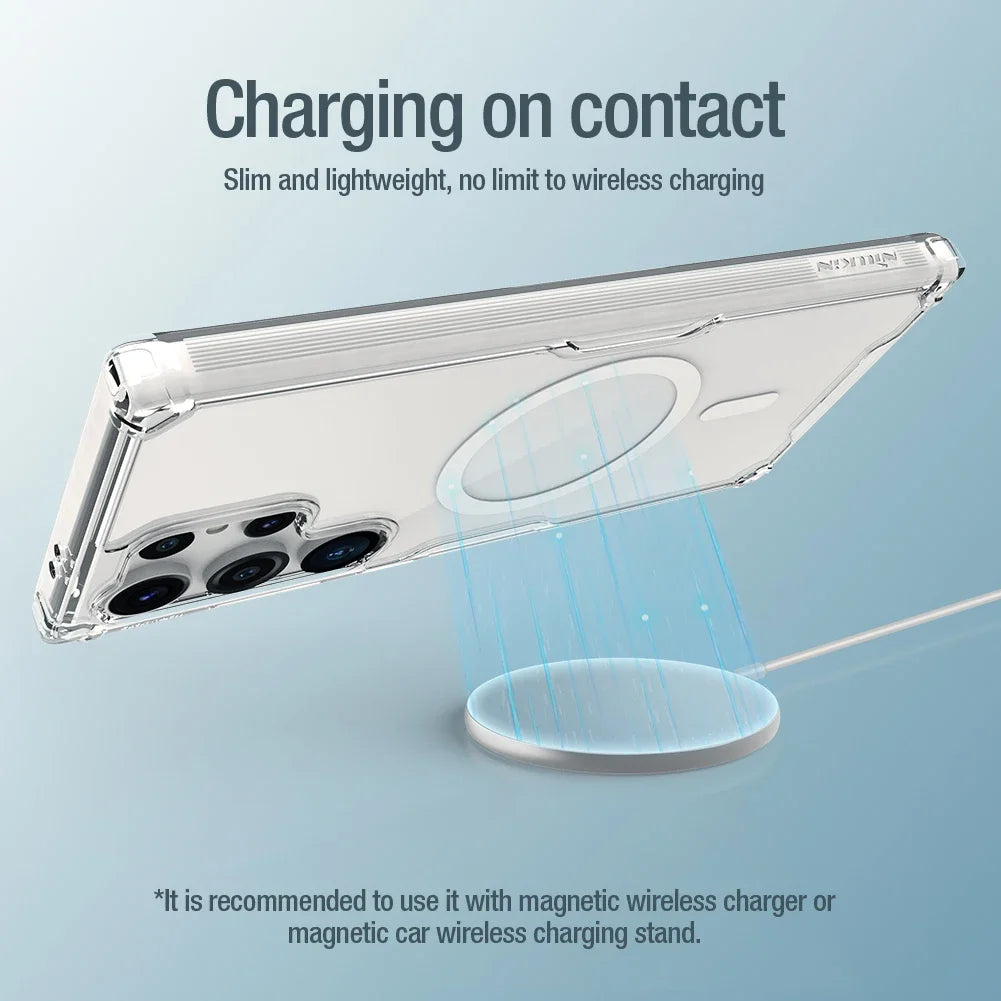SHOCKPROOF TRANSPARENT MAGSAFE CASE FOR SAMSUNG GALAXY S24 ULTRA
